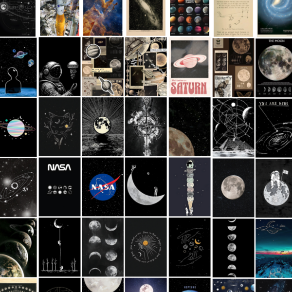 Astronomy Wall Collage Kit Aesthetic Digital Download Set of 50 High Quality Images (Copy) (Copy)